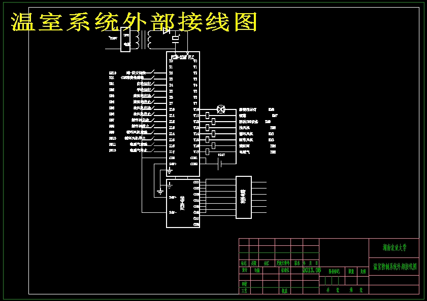 温室PLC监控系统的设计(含CAD图纸+说明书)