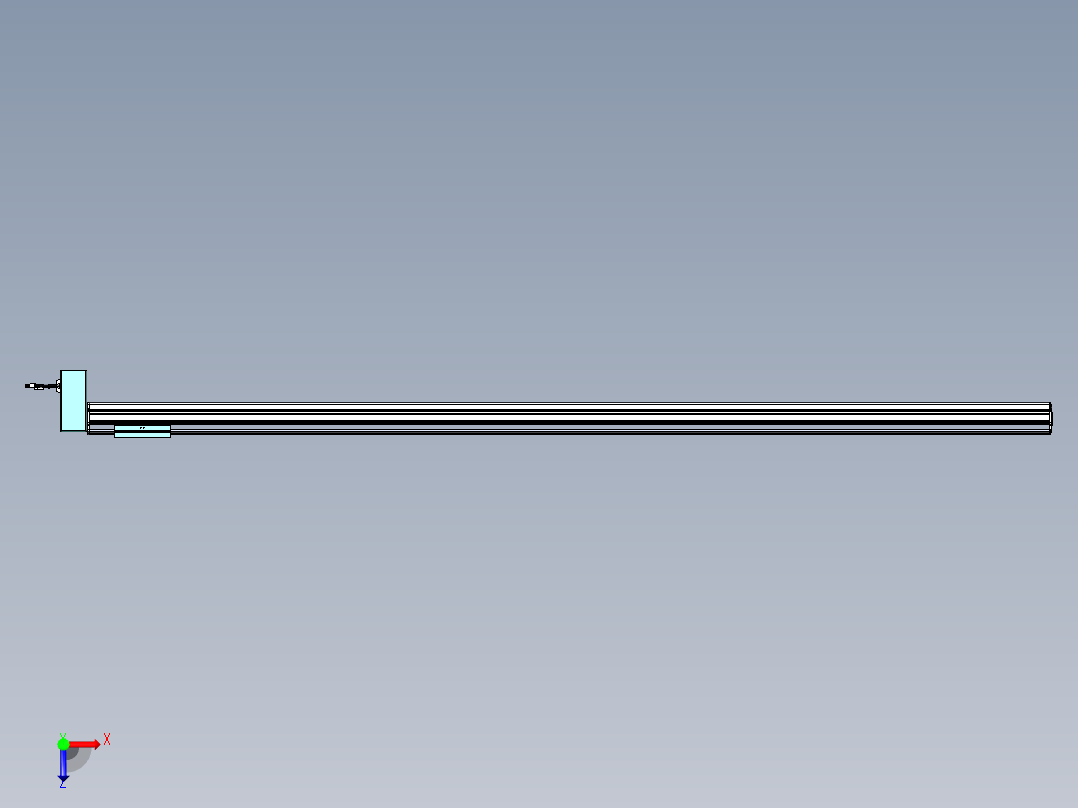 威洛博VBF同步带传动一般环境VBF14-L45-S2100-BRD-ZP40-C3俯视图