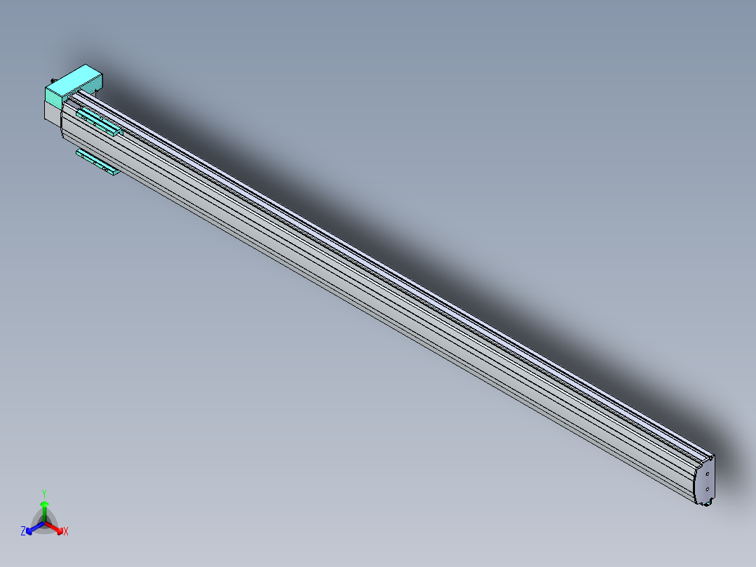 威洛博VBF同步带传动一般环境VBF14-L45-S2100-BRD-ZP40-C3正等轴测图
