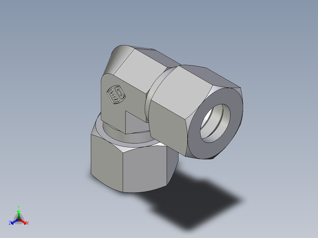 卡套式工业通用硬管接头EO_Union_elbow_W12ZL71
