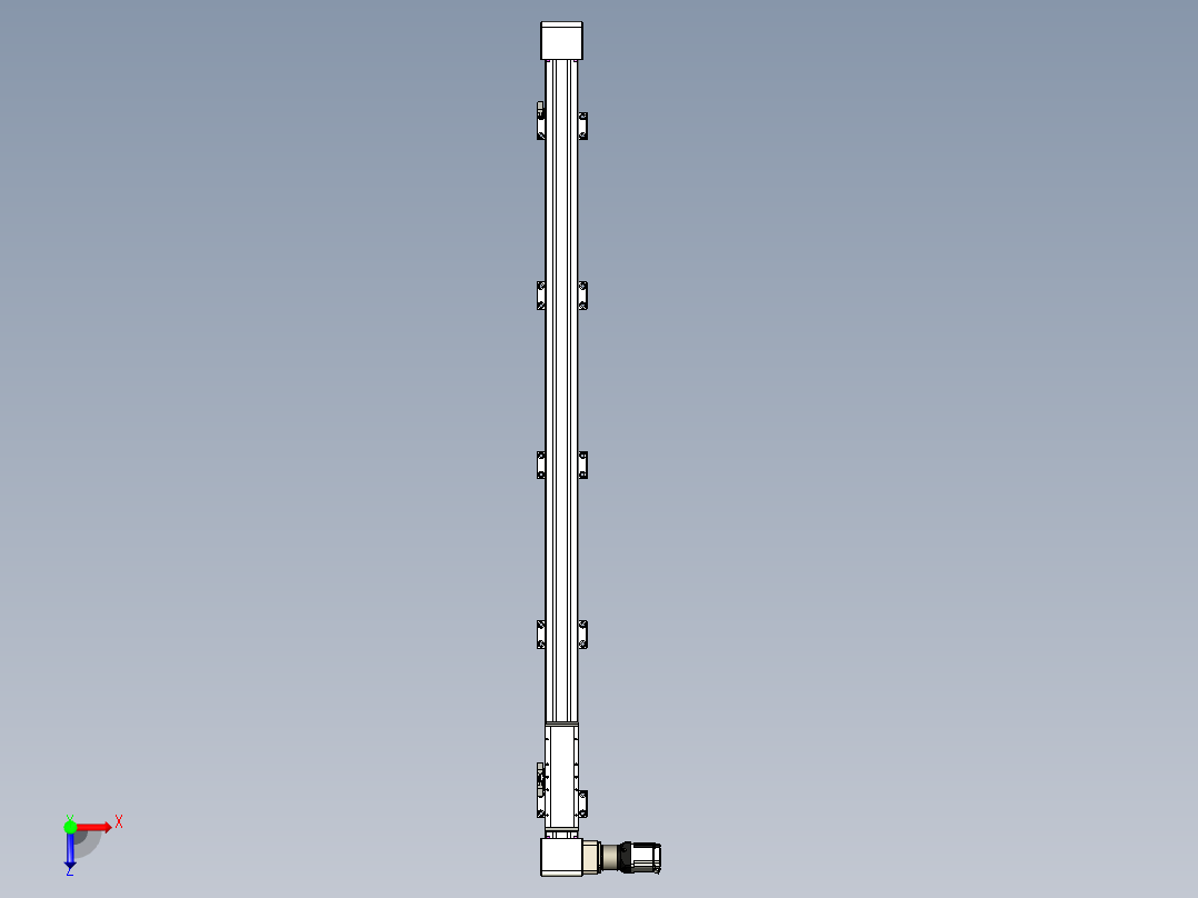 同步带滑台-欧规B8-L176-S1550-L-ZP40-D3-N5俯视图