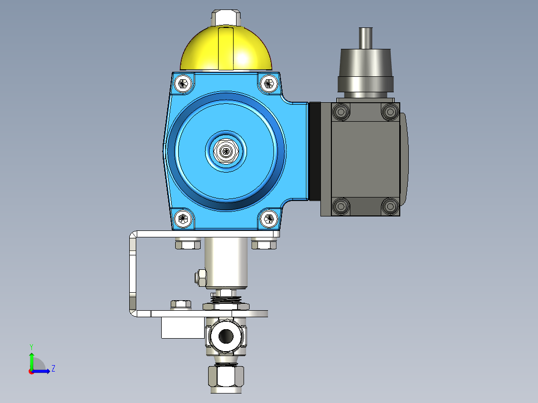 Hy-Lok 112系列球阀左视图