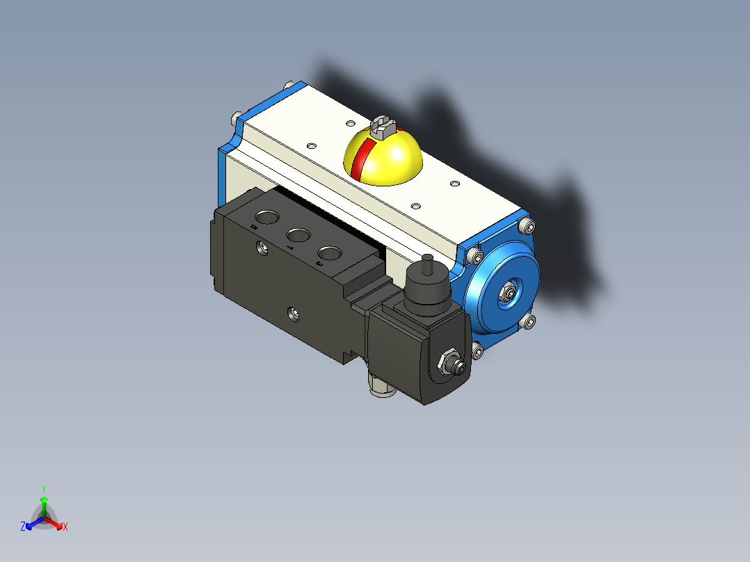 Hy-Lok 112系列球阀正等轴测图