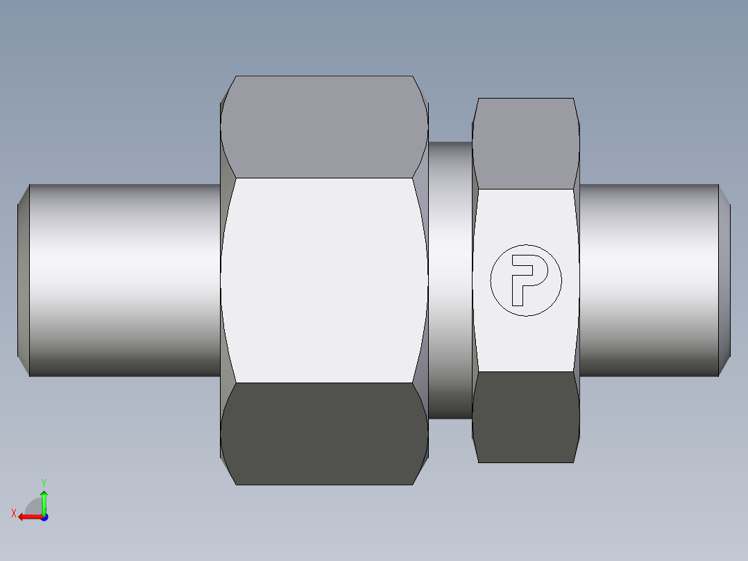 卡套式工业通用硬管接头EO_Weld_fitting_for_tubes_ASK625X4S后视图