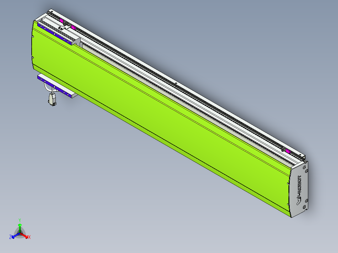 威洛博VL系列3d模型模组VL22H2Y-S1100正等轴测图