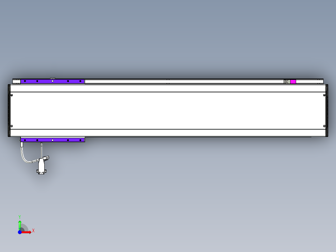 威洛博VL系列直线电机模组-VL17E3-S750前视图