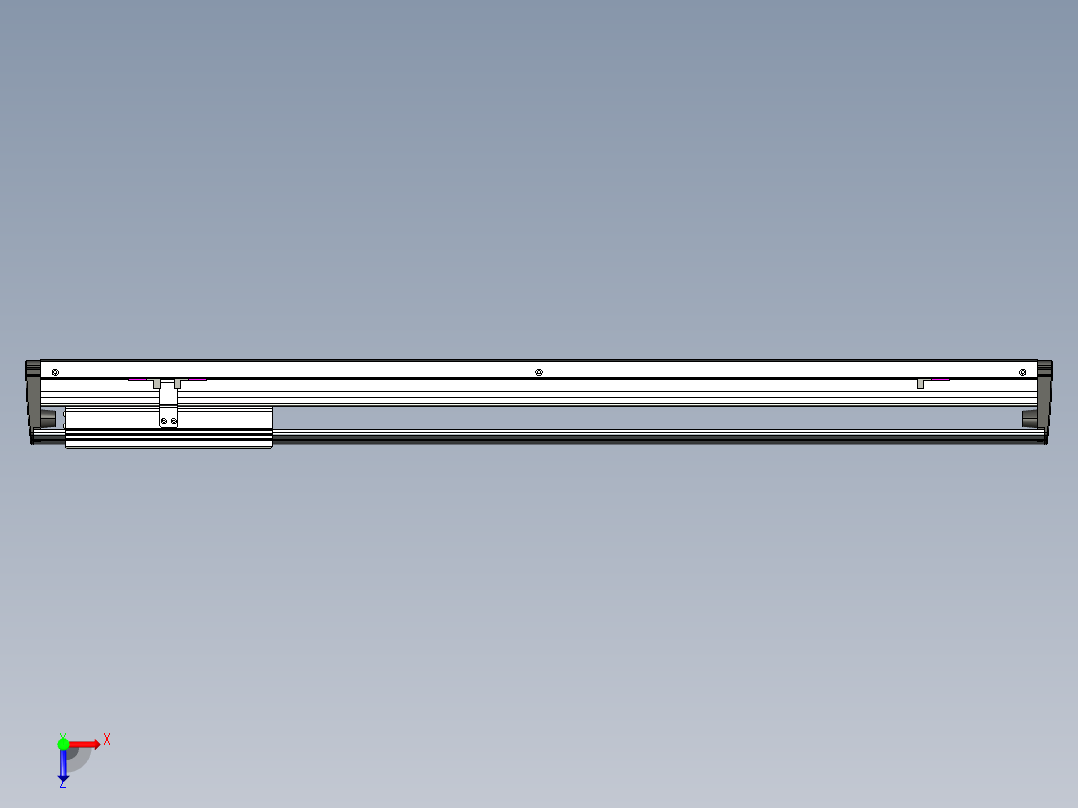 威洛博VL系列直线电机模组-VL17E3-S750俯视图