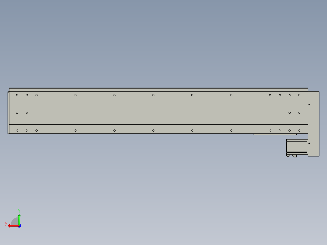 VF丝杆传动-一般环境VF22-S1200-BL后视图