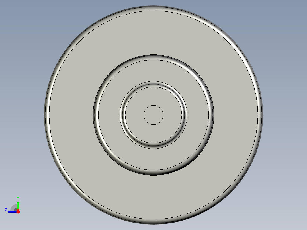 手輪(安裝重力指示器用)(A)DHW-3D多系列多零件图纸模型右视图