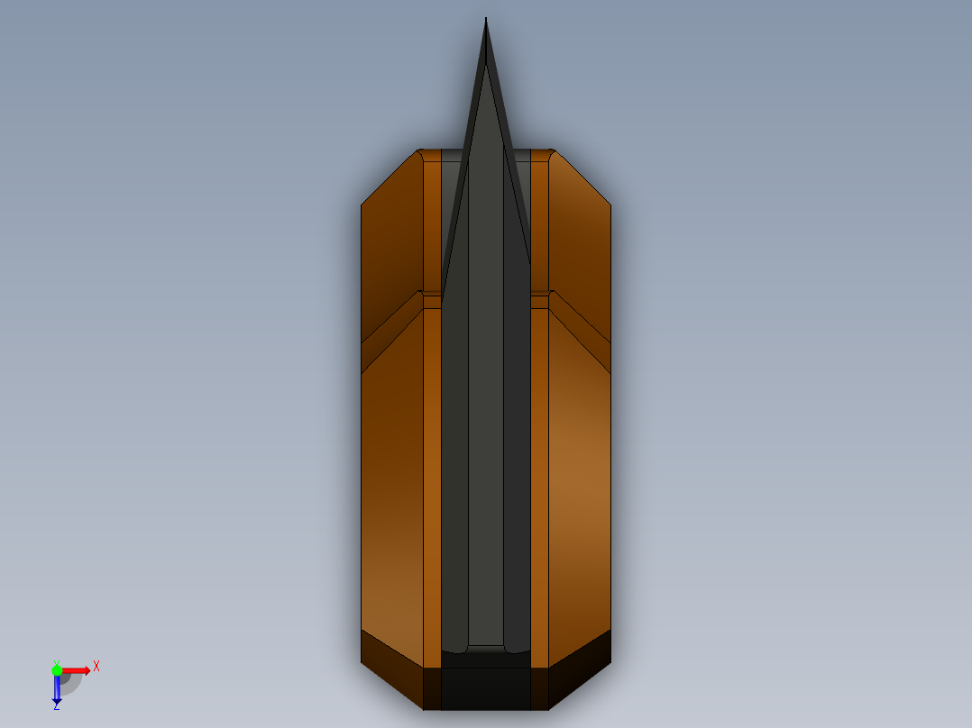 迷你切肉刀俯视图