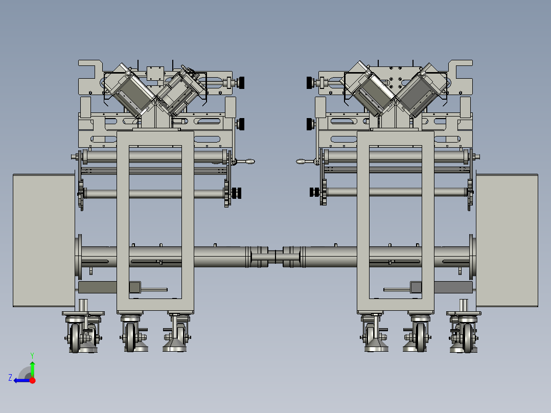 双排快速输送机右视图