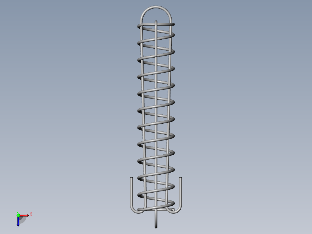 异形弹簧-9630K520_OVERLOAD-PREVENTION EXTENSION SPRING俯视图