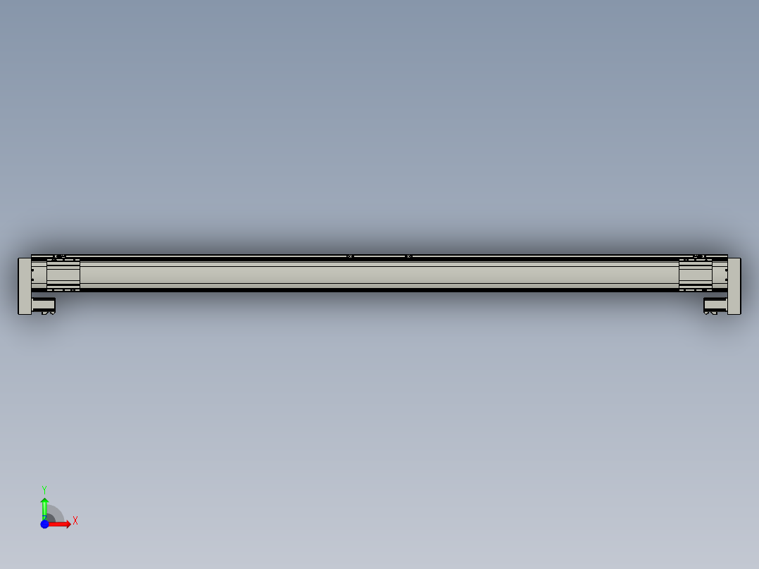 威洛博双电机滑台-VF14D2-S1200-BLR-P40-C6前视图