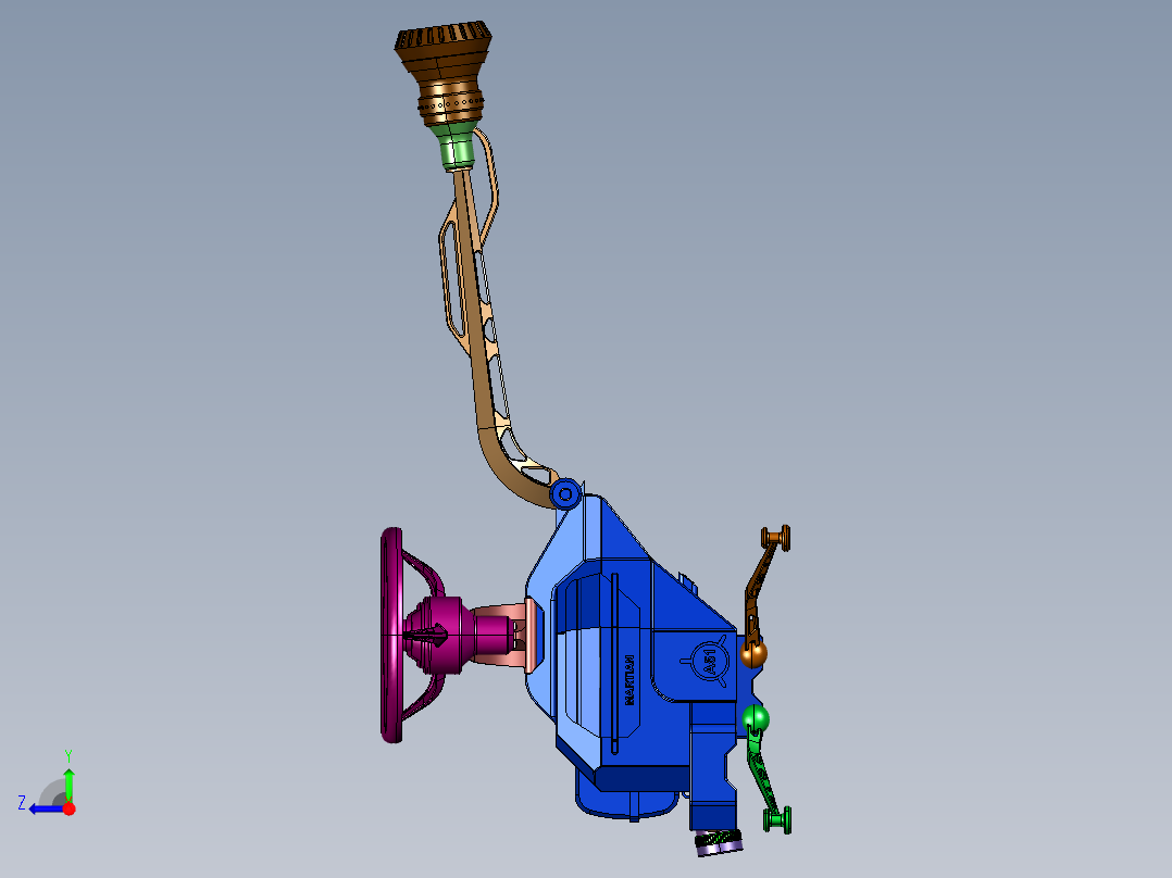 未来纯电动有人驾驶飞行器右视图