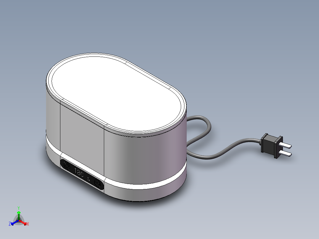 超声波清洗正等轴测图