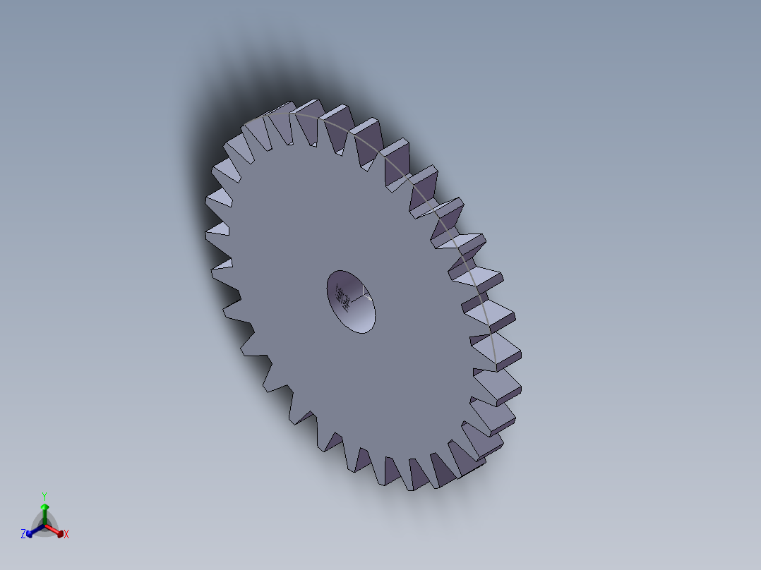 S48 齿轮正等轴测图