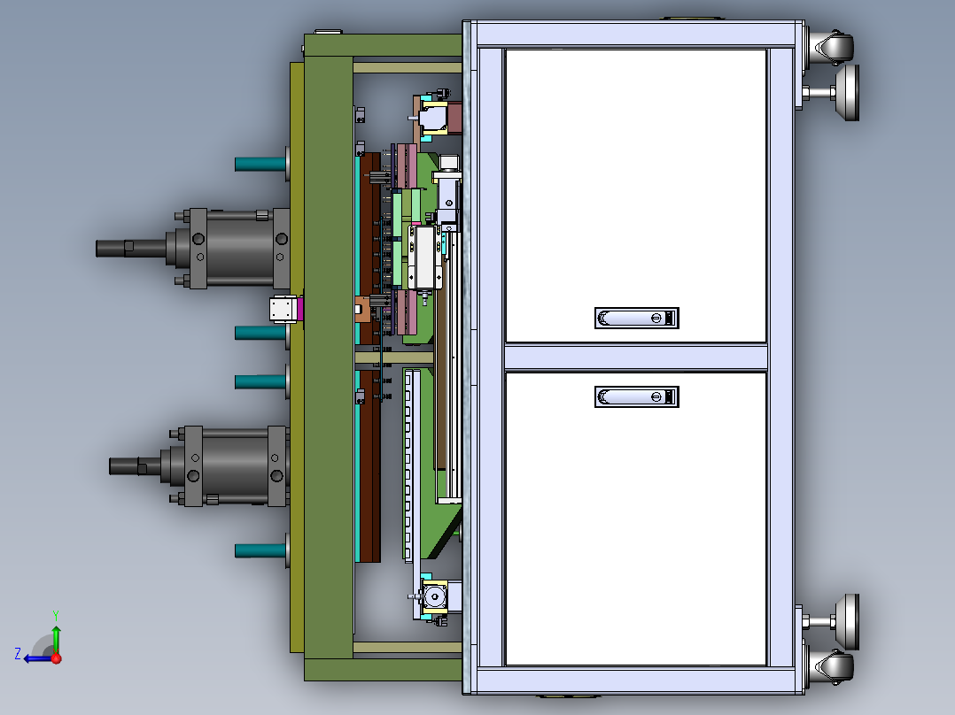 电阻自动切割测试机(含DFM)sw18可编辑右视图