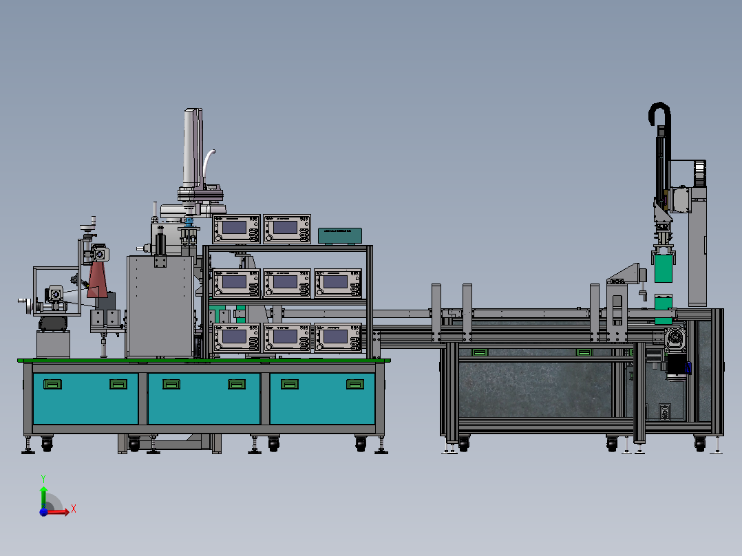 锂电池气密检测机sw18可编辑前视图