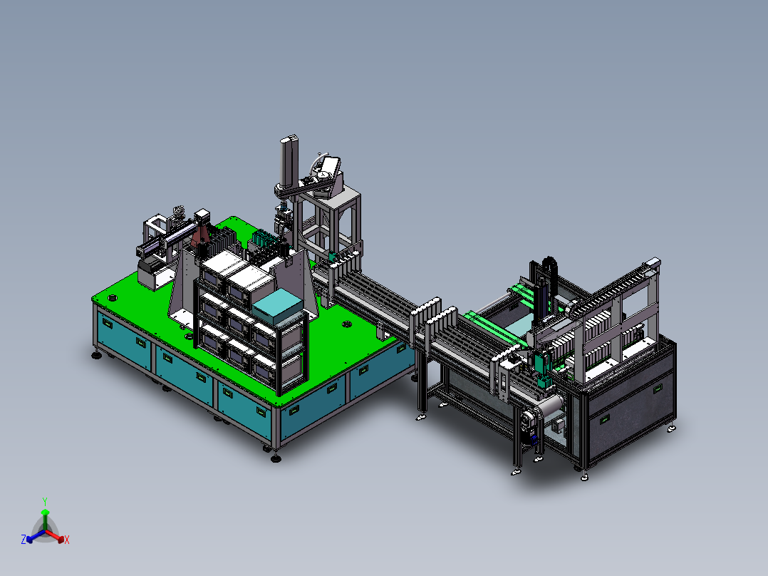 锂电池气密检测机sw18可编辑正等轴测图