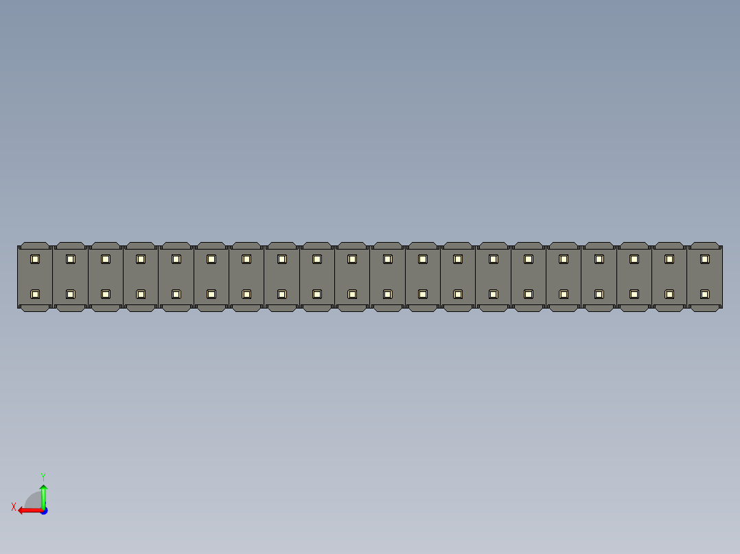 彩色公头100mil（2.54mm）系列-DS1021-RaspberryPi-2x20pin-colored-REV1.0后视图