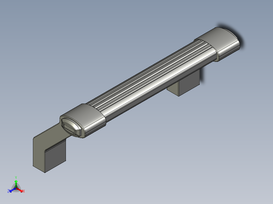 取手(鋁合金)(B)A1-3D多系列多零件图纸模型正等轴测图