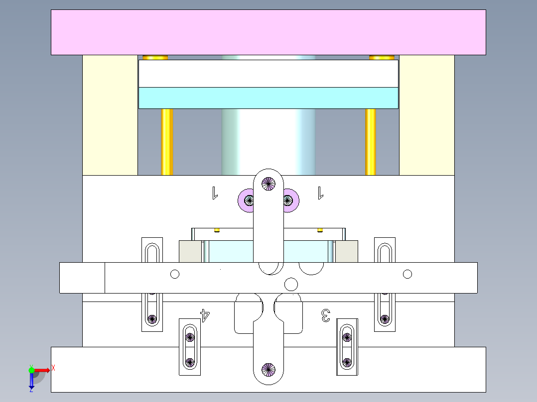 hone-cover-mold-1俯视图
