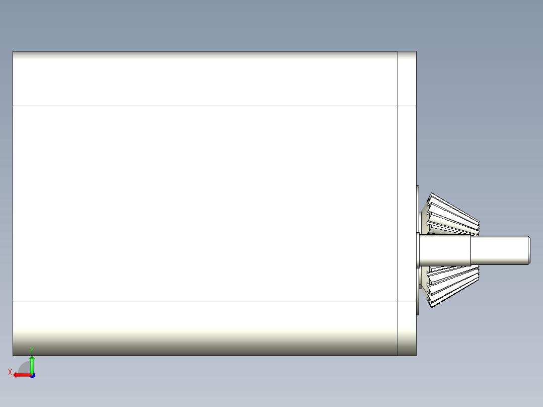 两轴式变速器设计（含三维图+CAD图+说明书）后视图