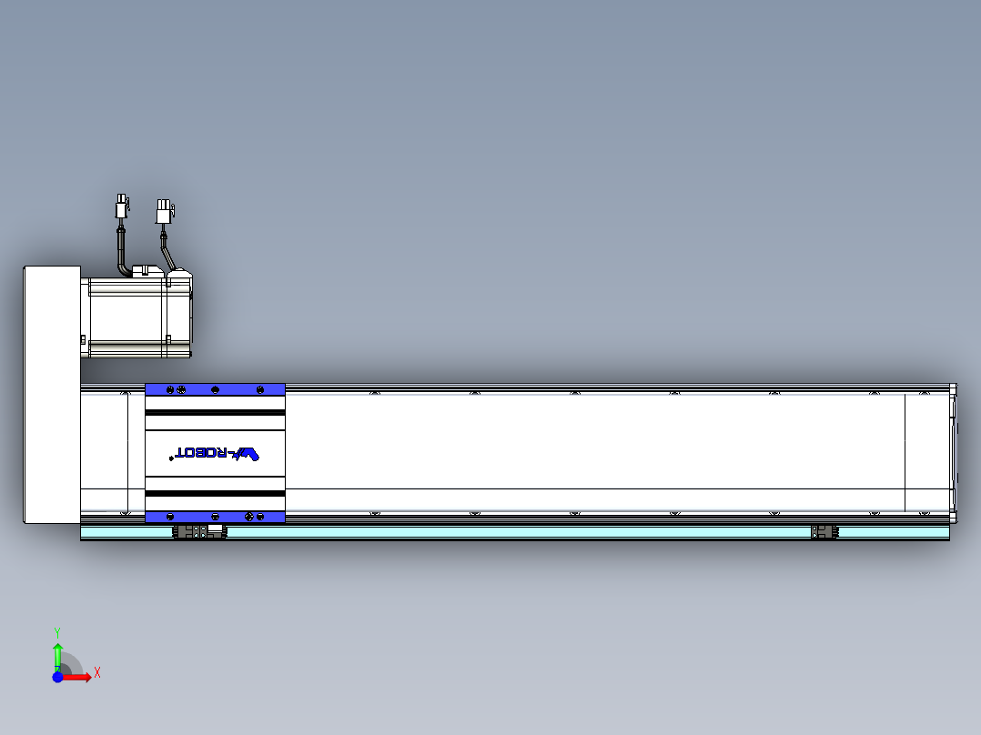 VF丝杆传动-一般环境VF14-Lxx-C-S600-BR-ZP75-C3前视图