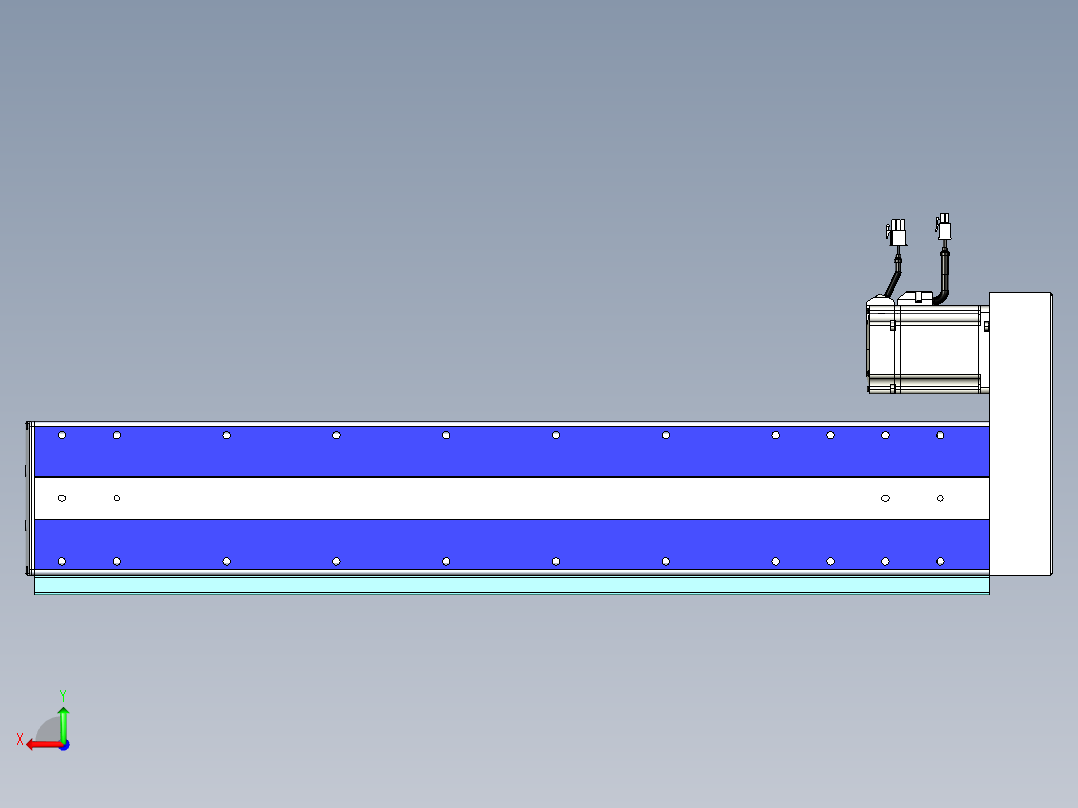 VF丝杆传动-一般环境VF14-Lxx-C-S600-BR-ZP75-C3后视图