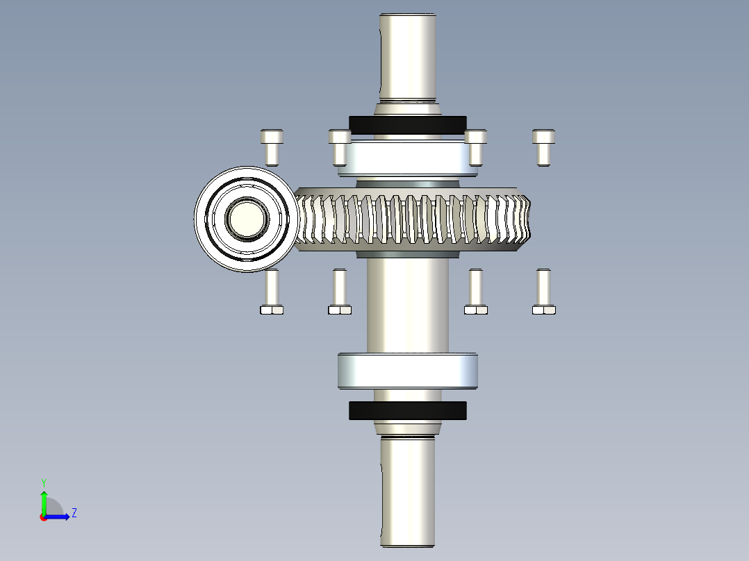 齿轮啮合 (144)左视图