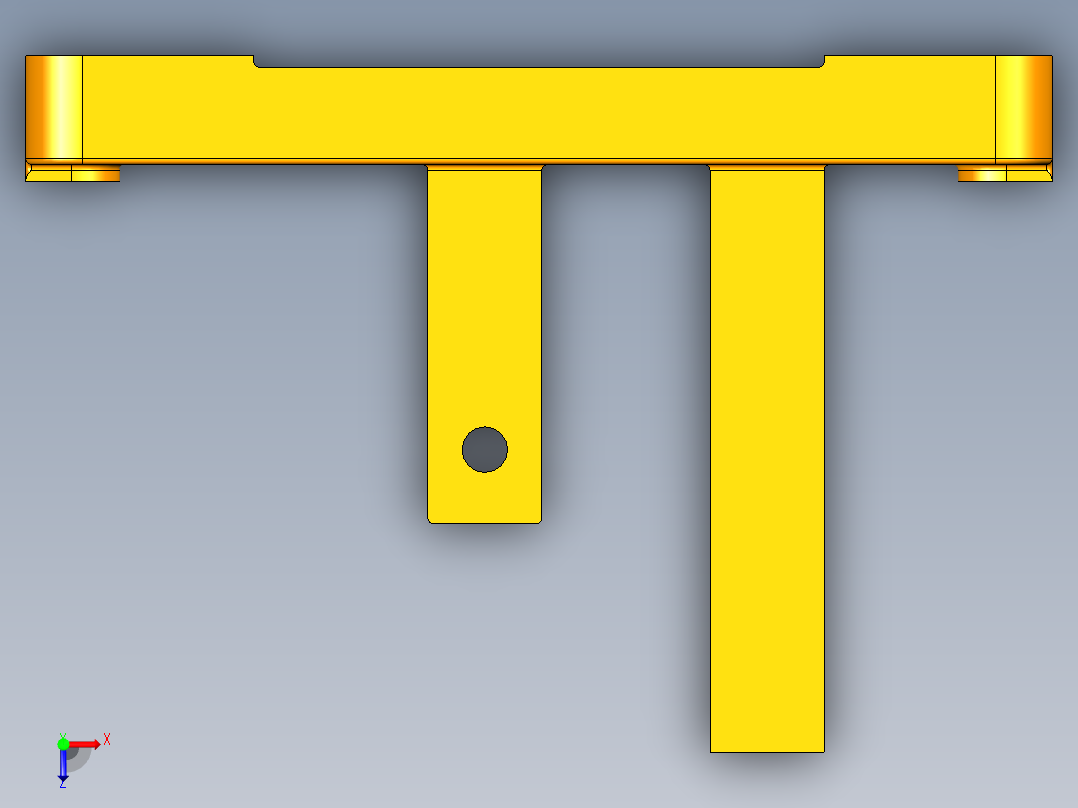 拨叉钻孔夹具（CAD图+UG三维）俯视图