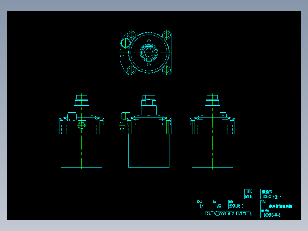 KOSMEKLC0552-Sx-E多系列多零件图纸模型多系列多零件图纸模型