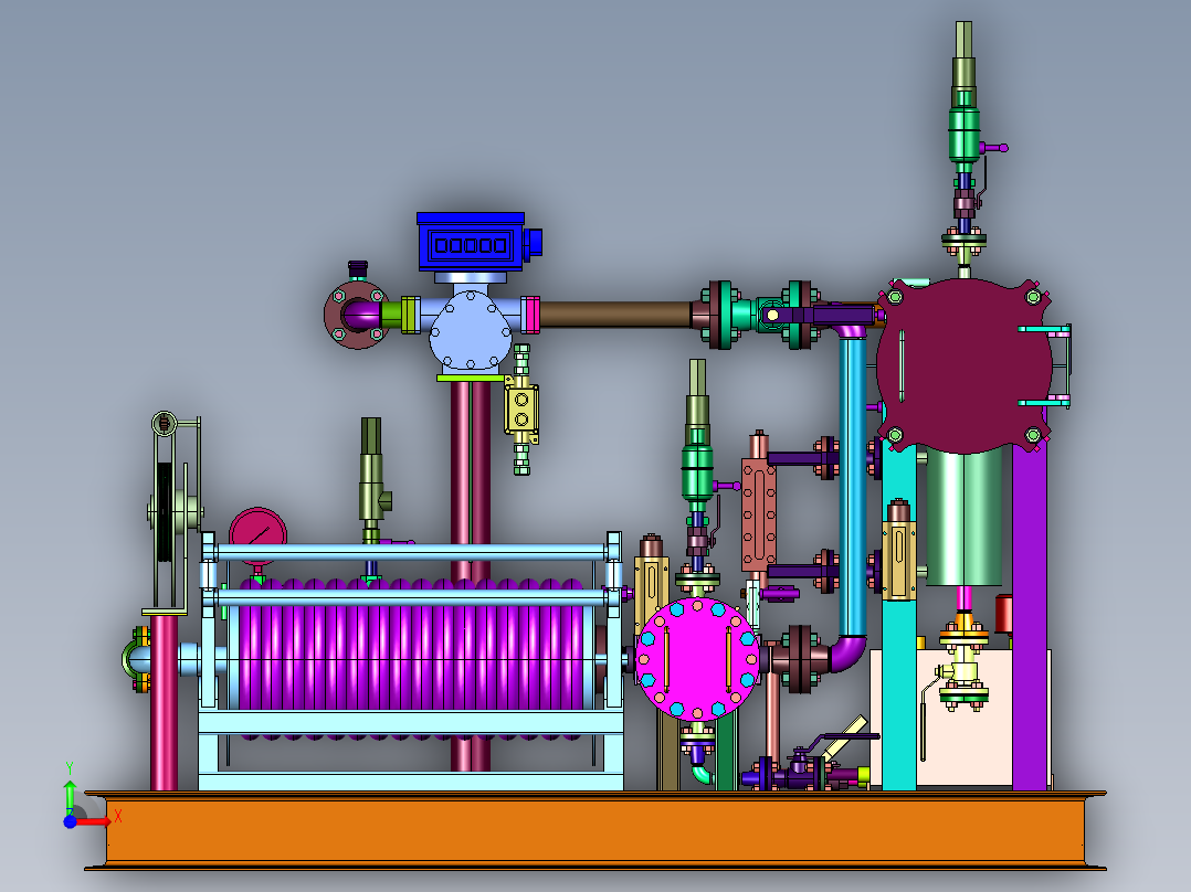 撬装式水处理设备前视图