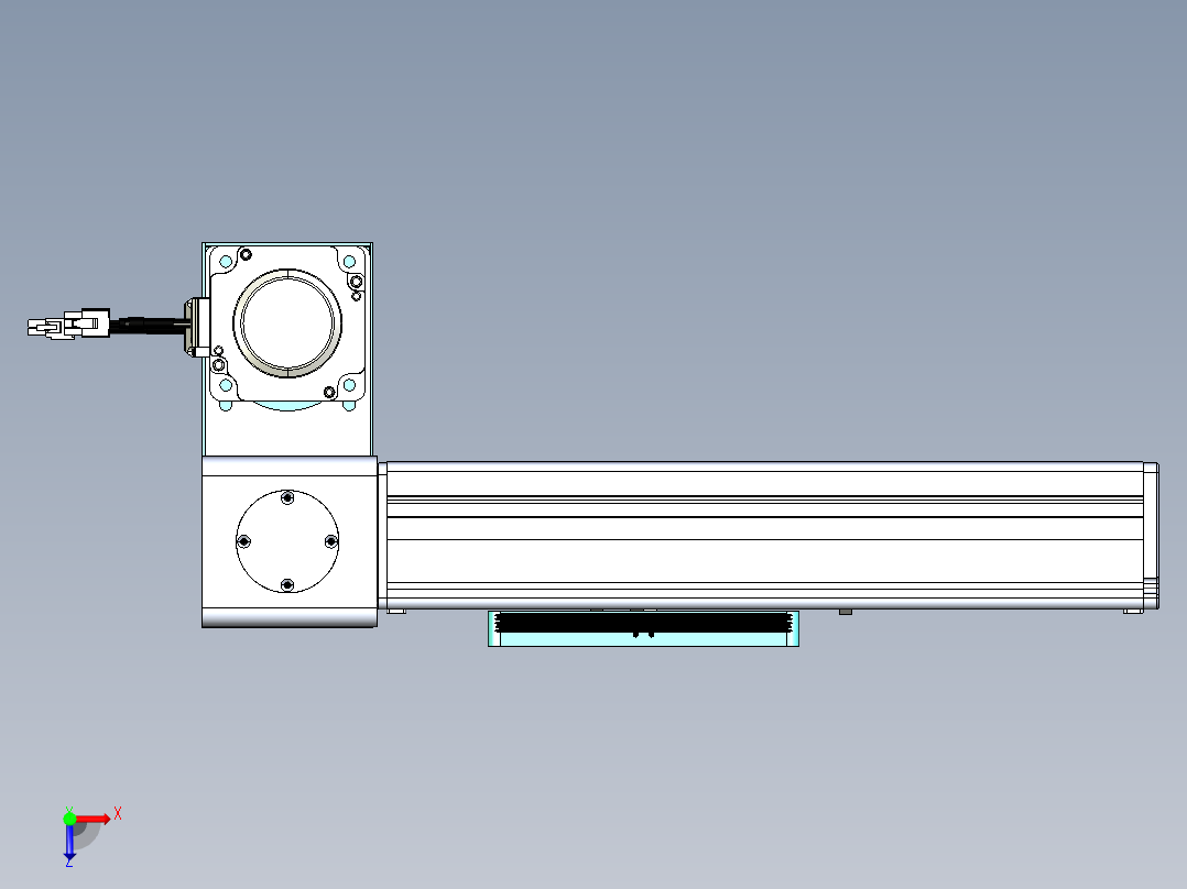 威洛博VBC同步带传动一无尘环境VBC14-L45-S100-BLD-ZP75-C3俯视图