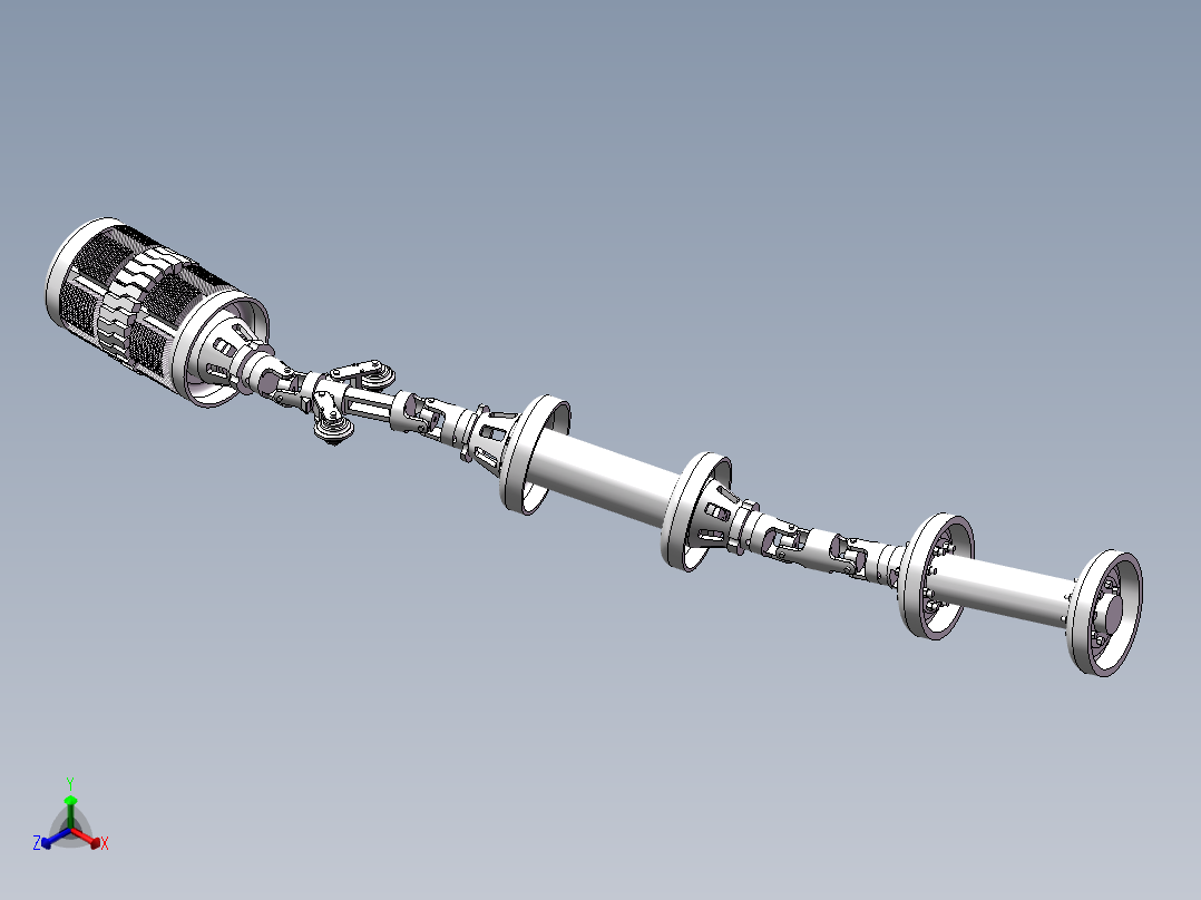 管道机器人正等轴测图