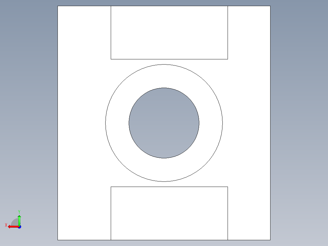 定位配件2311(A)-3D多系列多零件图纸模型后视图