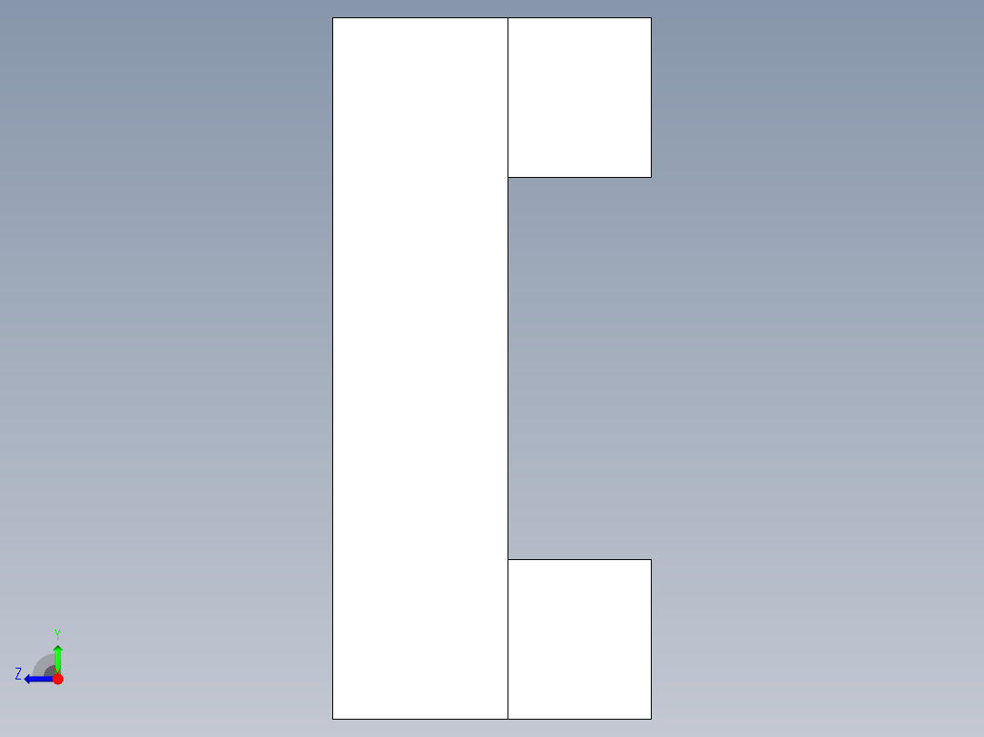 定位配件2311(A)-3D多系列多零件图纸模型右视图