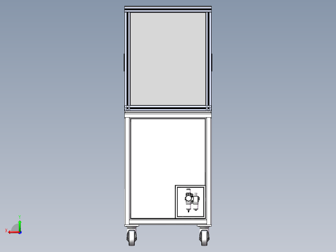 产品气密性测试设备sw19可编辑后视图