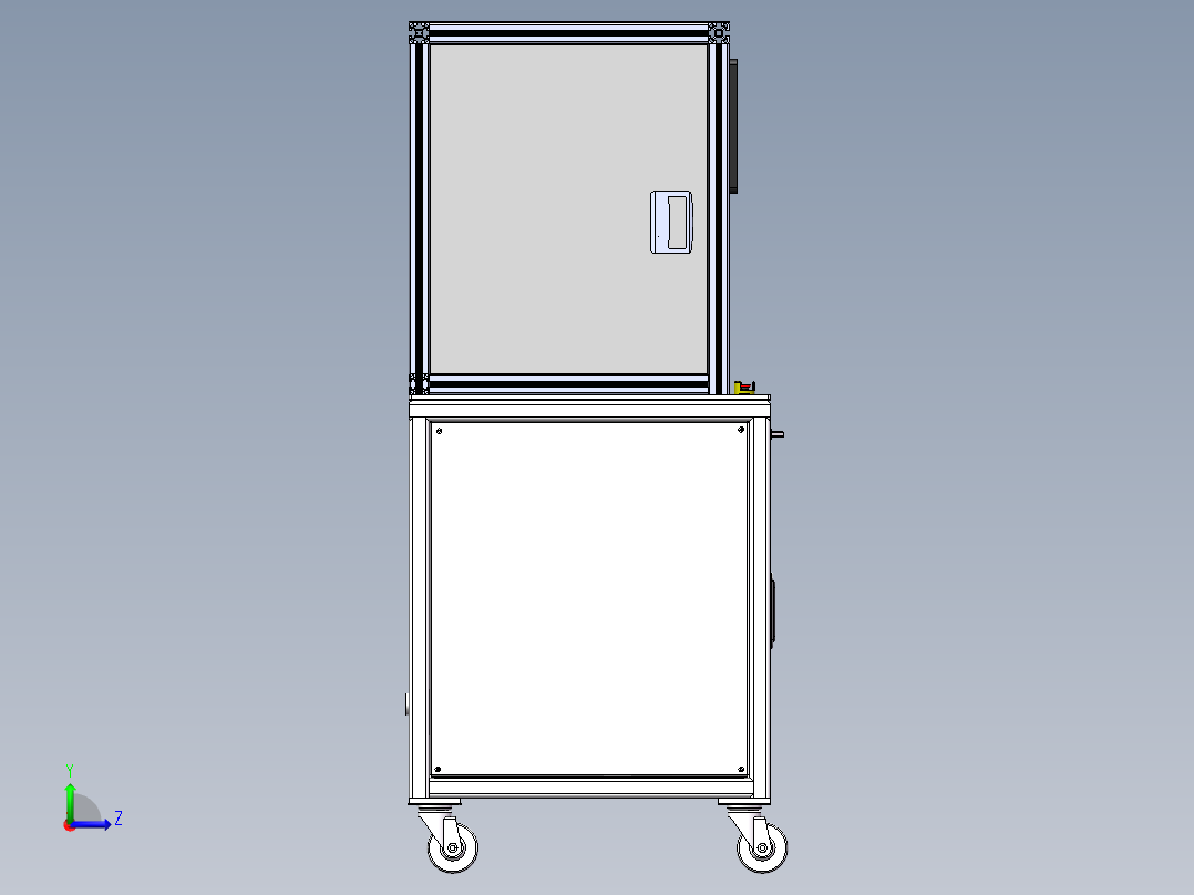 产品气密性测试设备sw19可编辑左视图