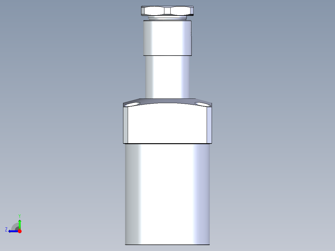 KOSMEKLHA1050-CL-Q35多系列多零件图纸模型右视图