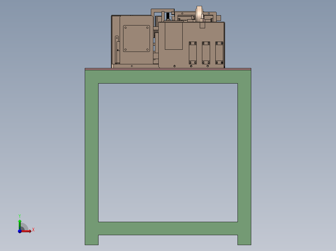 贴纸机器模型前视图
