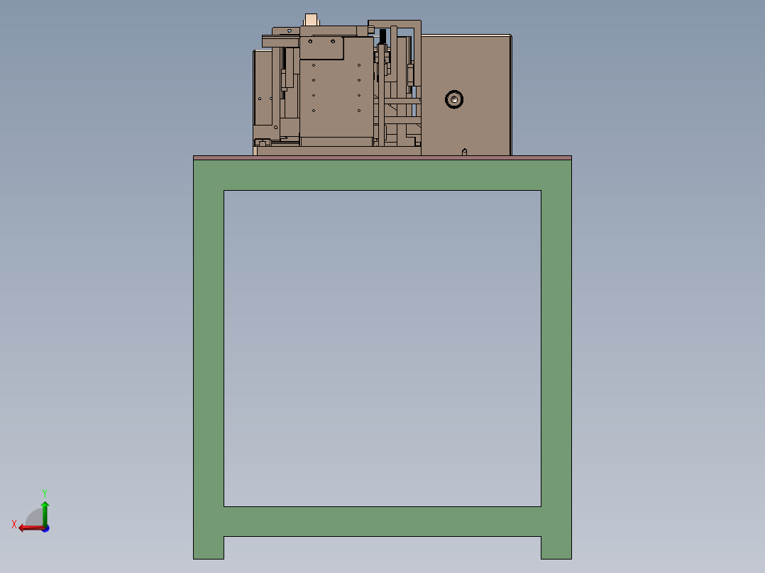 贴纸机器模型后视图