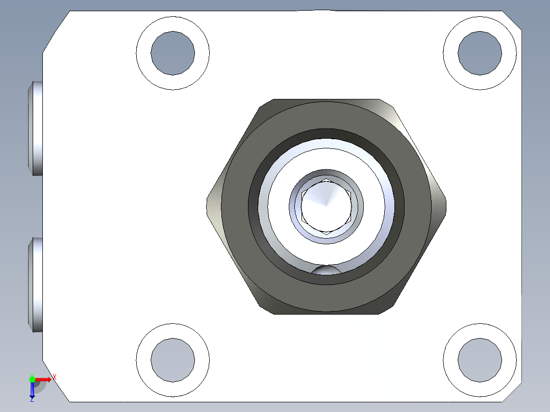 KOSMEKLHA0360-GR-Q20_R01多系列多零件图纸模型俯视图