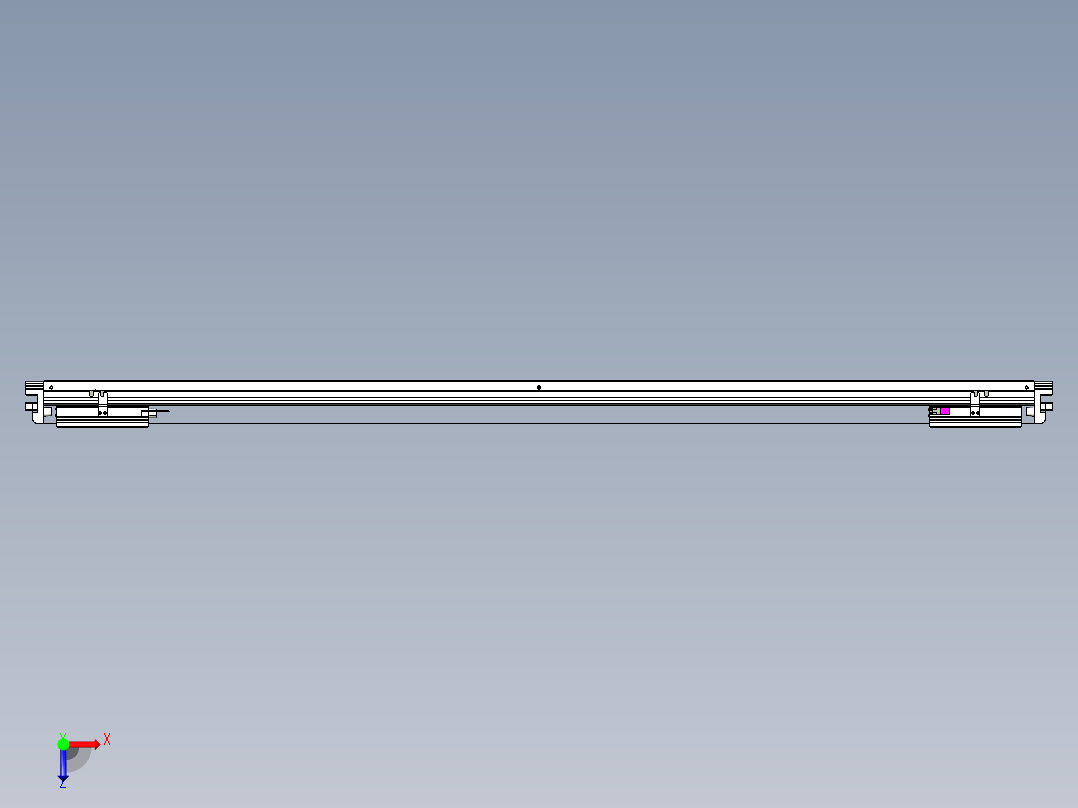 威洛博VL系列3d模型模组2VL17E2Y-S1500俯视图
