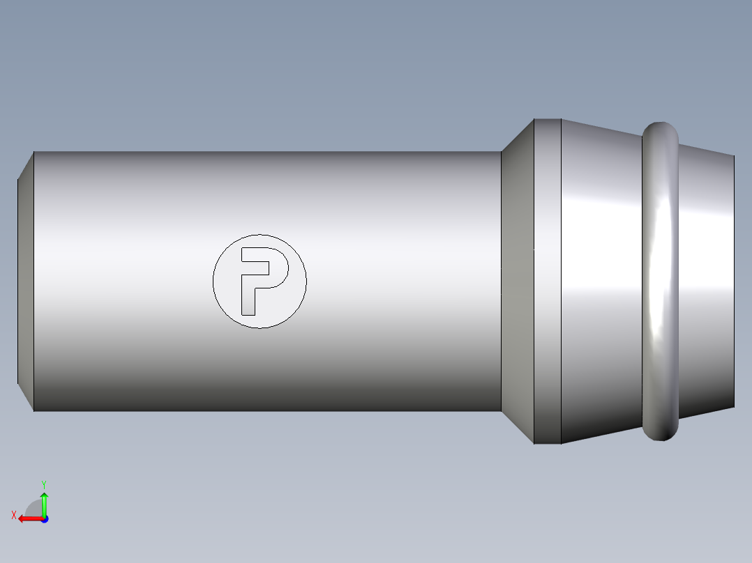 卡套式工业通用硬管接头EO_Schweisskegel_SKA14X3后视图
