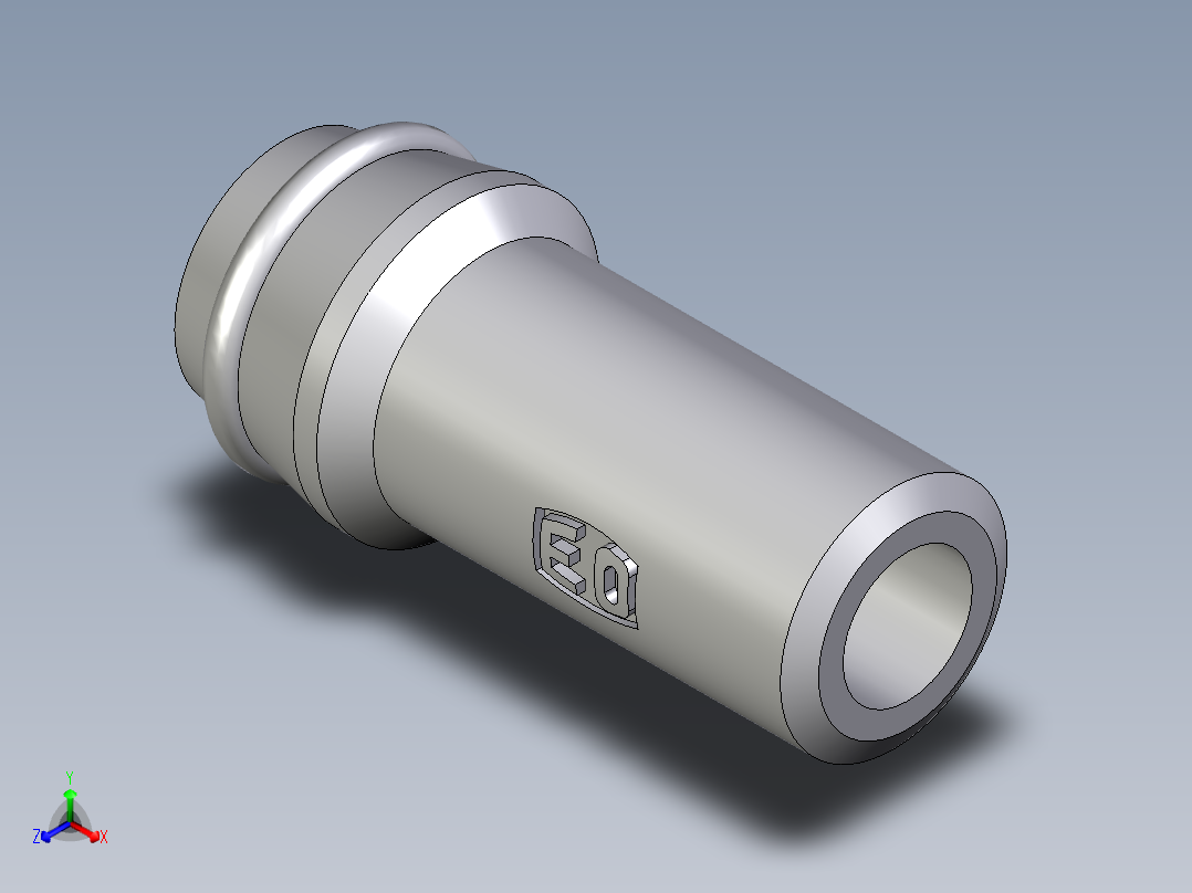 卡套式工业通用硬管接头EO_Schweisskegel_SKA14X3正等轴测图