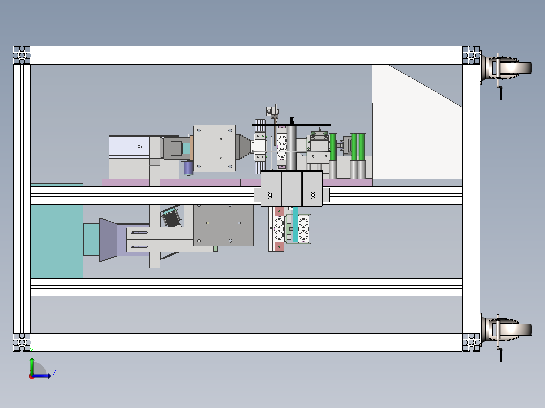 茶叶包装机的设计左视图
