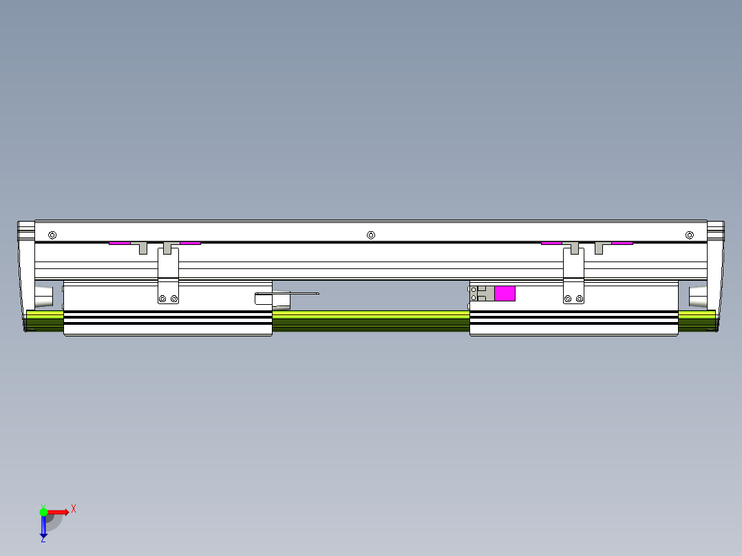 威洛博VL系列3d模型模组2VL22H2Y-S150俯视图