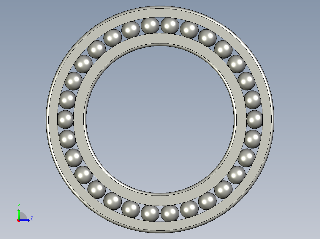 深沟球轴承6022左视图
