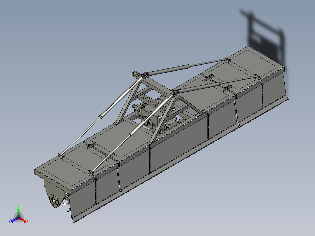 农业旋耕机3D数模图纸 STP格式正等轴测图
